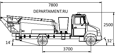 База (шасси) ЗИЛ-5301В2 автовышки АПТ - 14 метров